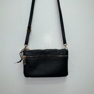 BLACK CROSS-BODY BAG